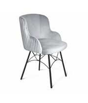 Стул Sheffilton SHT-ST39-1/S107 серое облако/черный муар