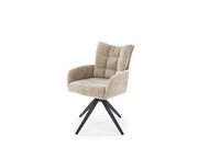 Стул HALMAR K540 бежевый/черный..