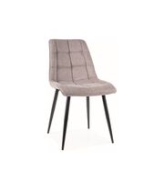 Стул SIGNAL CHIC Brego 07 серый/черный