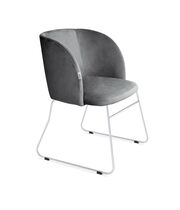 Стул Sheffilton SHT-ST33/S167 угольно-серый/хром лак