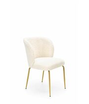 Стул HALMAR K474 кремовый/золотой