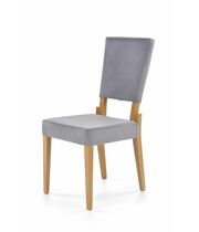 Стул HALMAR SORBUS серый/дуб медовый