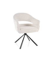 Стул SIGNAL BORGO Raven 22 светло-бежевый/черный, поворотный