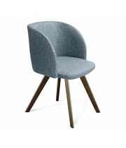 Стул Sheffilton SHT-ST33/S39 артикул СТ-486 синий лед/темный орех