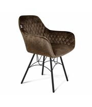 Стул Sheffilton SHT-ST38/S100 кофейный трюфель/черный муар