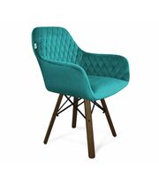 Стул Sheffilton SHT-ST38/S70 альпийский бирюзовый/темный орех/черный
