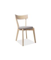 Стул SIGNAL NELSON tap. 130 серый/дуб медовый