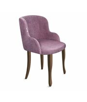 Стул Sheffilton SHT-ST39/S122 пыльная роза/темный орех/черный муар