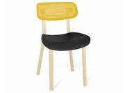 Стул Sheffilton SHT-S85 желтый/черный/бежевый..