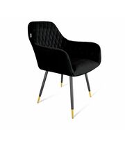 Стул Sheffilton SHT-ST38/S95-1 ночное затмение/черный муар/золотой