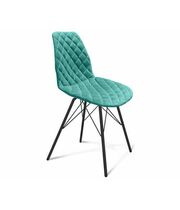 Стул Sheffilton SHT-ST29-С12/S37 артикул СТ-209 голубая лагуна/черный муар