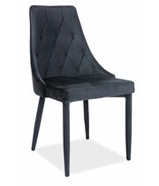 Стул SIGNAL TRIX Velvet Bluvel 19 черный/черный