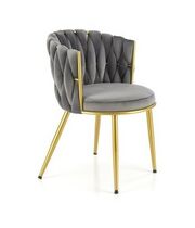Стул HALMAR K517 серый/золотой