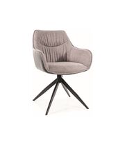 Стул SIGNAL SEMPRE Brego 07/Buffalo 06 серый/серый/черный