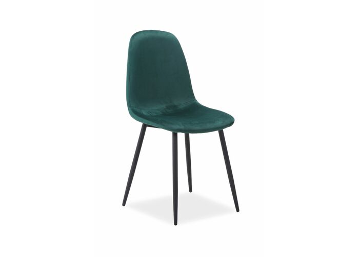Стул SIGNAL FOX Velvet tap. 89 зеленый/черный мат
