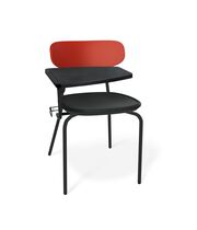 Стул Sheffilton SHT-S85М-RD-2  черный/красный/черный муар (с пюпитром)