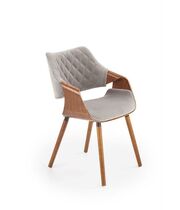 Стул HALMAR K396 серый/орех