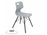 Стул Sheffilton SHT-ST58/S370VP a5-7 серый/че..