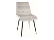 Стул SIGNAL CHIC Velvet Bluvel 03 светло-серы..