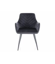 Стул SIGNAL FIG Velvet Bluvel 19 черный/черный