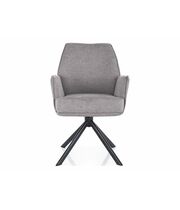 Стул SIGNAL HUGO Brego 07 серый/черный