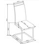 Стул HALMAR K250 белый/хром