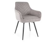 Стул SIGNAL SERVIO Brego 07 серый/черный, пов..