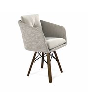 Стул Sheffilton SHT-ST43-2/S70 морозное утро/темный орех/черный