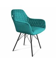 Стул Sheffilton SHT-ST38/S37 альпийский бирюзовый/черный муар