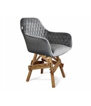 Стул Sheffilton SHT-ST38/S71 артикул СТ-453 угольно-серый/дуб браш. коричневый