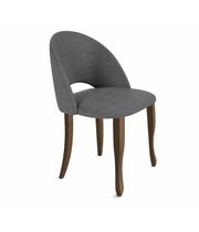 Стул Sheffilton SHT-ST34/S122 артикул СТ-312 платиново-серый/темный орех/черный муар