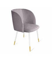 Стул Sheffilton SHT-ST33/S129 артикул СТ-508 сиреневая орхидея/белый муар/золото