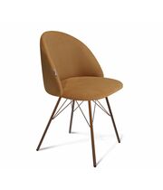 Стул Sheffilton SHT-ST35/S37 артикул СТ-282 горчичный/медный металлик