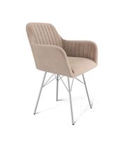 Стул Sheffilton SHT-ST38-1/S64 латте/хром лак