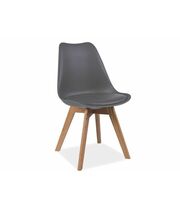 Стул SIGNAL KRIS серый/бук